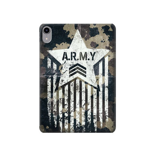 W3666 Army Camo Camouflage Tablet Hard Case For iPad mini 6, iPad mini (2021)