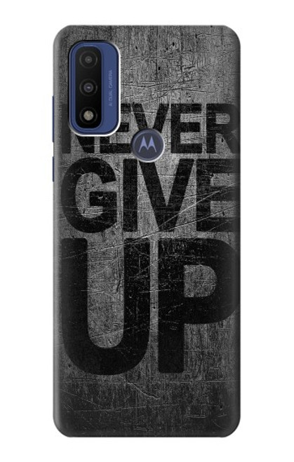 W3367 Never Give Up Hard Case and Leather Flip Case For Motorola G Pure