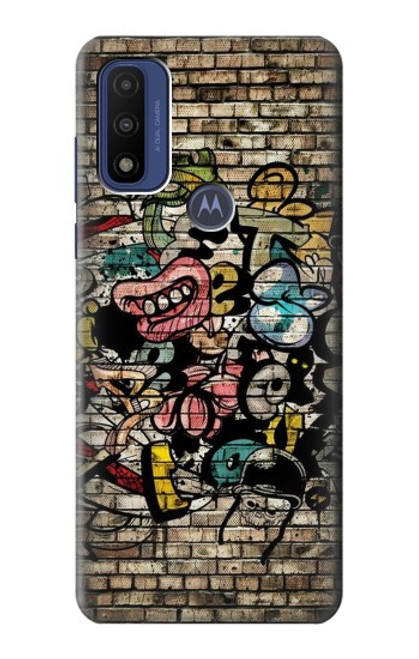 W3394 Graffiti Wall Hard Case and Leather Flip Case For Motorola G Pure