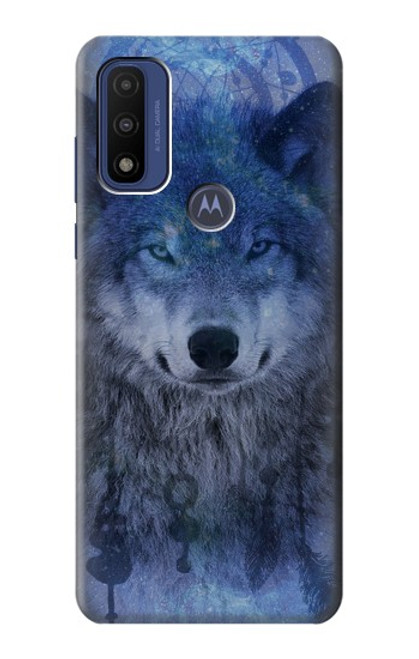 W3410 Wolf Dream Catcher Hard Case and Leather Flip Case For Motorola G Pure