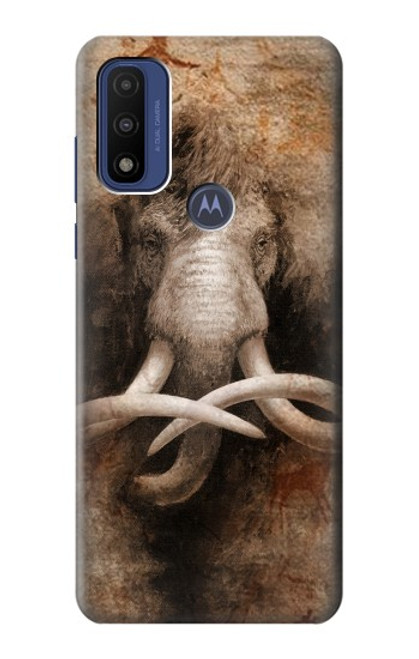 W3427 Mammoth Ancient Cave Art Hard Case and Leather Flip Case For Motorola G Pure