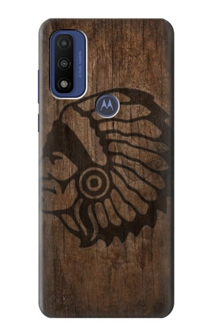 W3443 Indian Head Hard Case and Leather Flip Case For Motorola G Pure