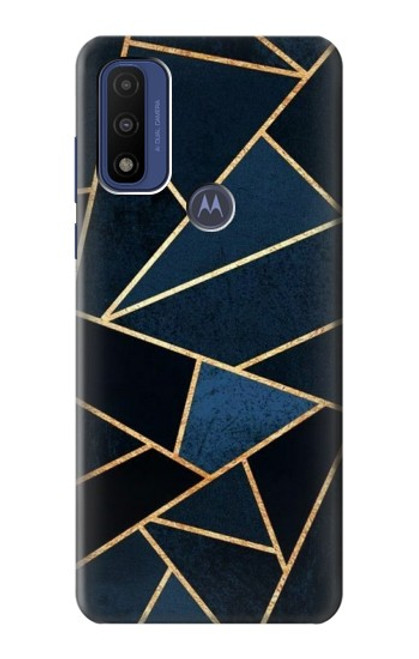 W3479 Navy Blue Graphic Art Hard Case and Leather Flip Case For Motorola G Pure