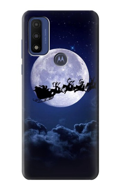 W3508 Xmas Santa Moon Hard Case and Leather Flip Case For Motorola G Pure