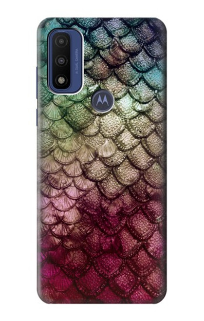 W3539 Mermaid Fish Scale Hard Case and Leather Flip Case For Motorola G Pure