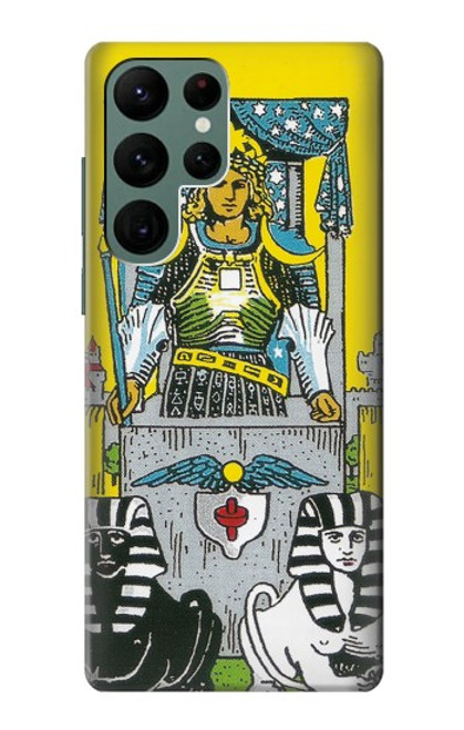 W3739 Tarot Card The Chariot Hard Case and Leather Flip Case For Samsung Galaxy S22 Ultra