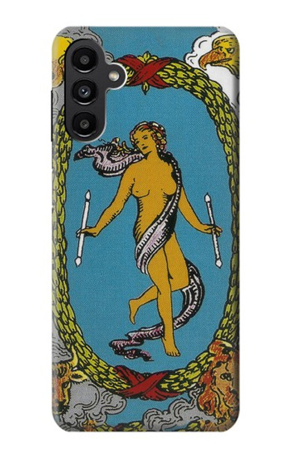 W3746 Tarot Card The World Hard Case and Leather Flip Case For Samsung Galaxy A13 5G