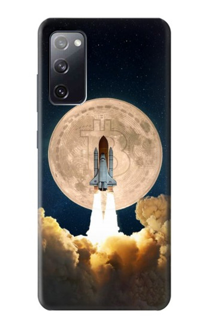 W3859 Bitcoin to the Moon Hard Case and Leather Flip Case For Samsung Galaxy S20 FE