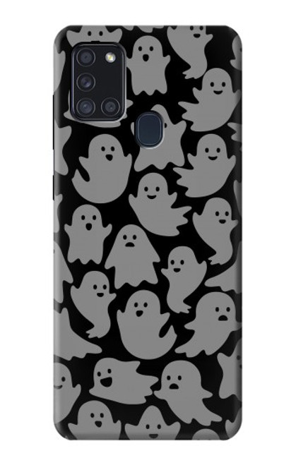 W3835 Cute Ghost Pattern Hard Case and Leather Flip Case For Samsung Galaxy A21s