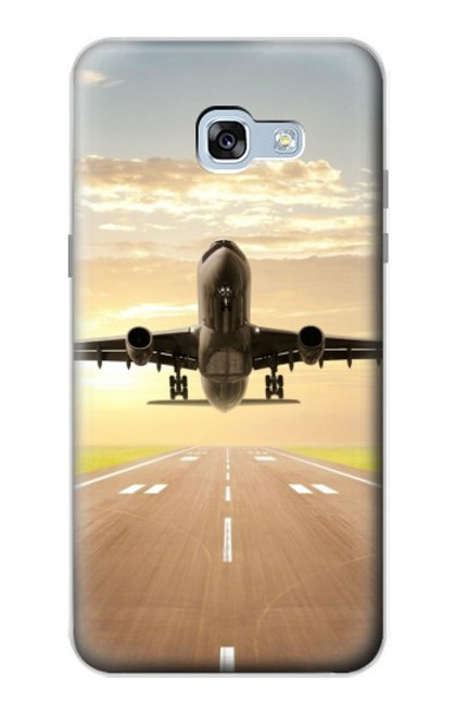 W3837 Airplane Take off Sunrise Hard Case and Leather Flip Case For Samsung Galaxy A5 (2017)