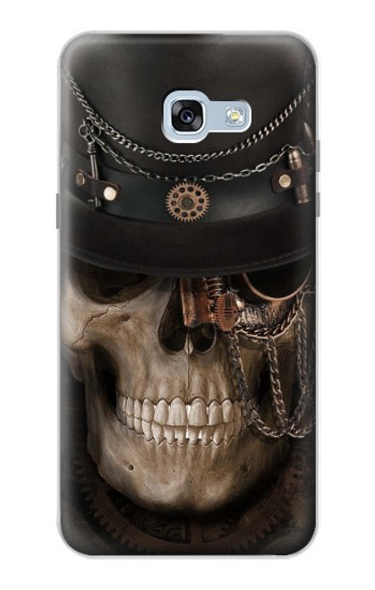 W3852 Steampunk Skull Hard Case and Leather Flip Case For Samsung Galaxy A5 (2017)