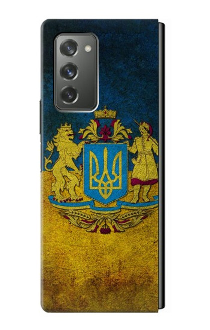 W3858 Ukraine Vintage Flag Hard Case For Samsung Galaxy Z Fold2 5G