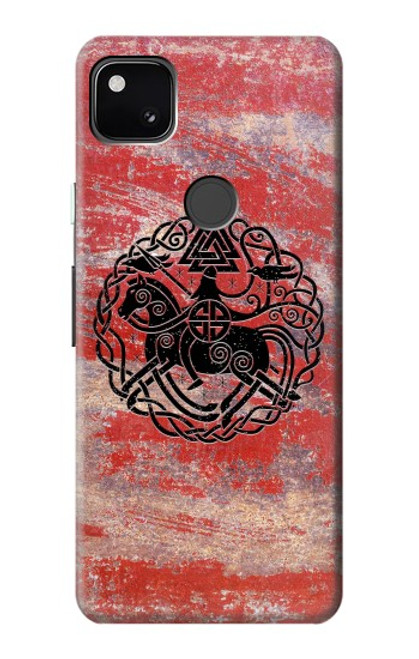 W3831 Viking Norse Ancient Symbol Hard Case and Leather Flip Case For Google Pixel 4a