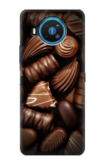 W3840 Dark Chocolate Milk Chocolate Lovers Hard Case and Leather Flip Case For Nokia 8.3 5G