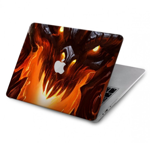 W0414 Fire Dragon Hard Case Cover For MacBook Pro 14 M1,M2,M3 (2021,2023) - A2442, A2779, A2992, A2918