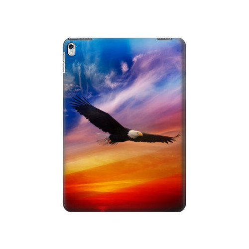 W3841 Bald Eagle Flying Colorful Sky Tablet Hard Case For iPad Air 2, iPad 9.7 (2017,2018), iPad 6, iPad 5