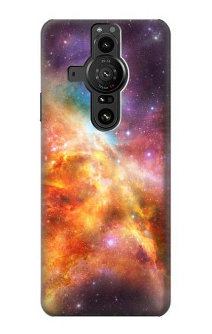 W1963 Nebula Rainbow Space Hard Case and Leather Flip Case For Sony Xperia Pro-I