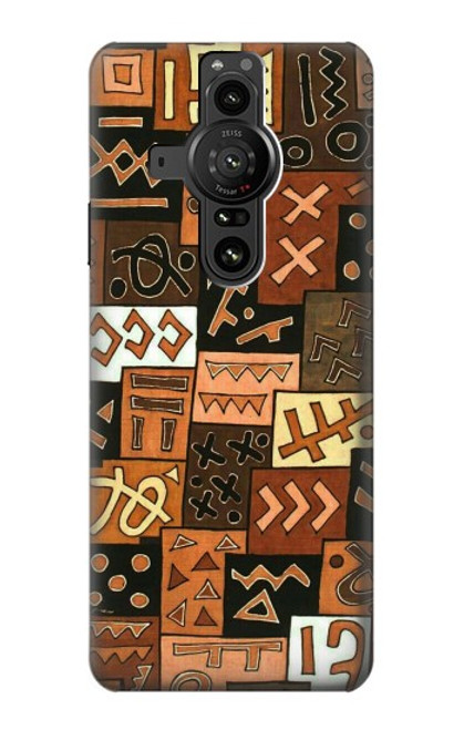 W3460 Mali Art Pattern Hard Case and Leather Flip Case For Sony Xperia Pro-I