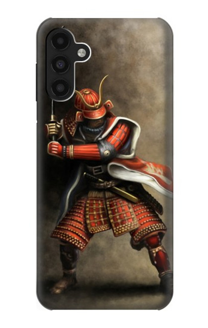 W0796 Japan Red Samurai Hard Case and Leather Flip Case For Samsung Galaxy A13 4G