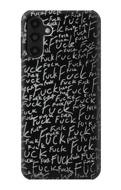 W3478 Funny Words Blackboard Hard Case and Leather Flip Case For Samsung Galaxy A13 4G