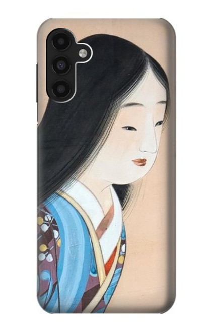 W3483 Japan Beauty Kimono Hard Case and Leather Flip Case For Samsung Galaxy A13 4G