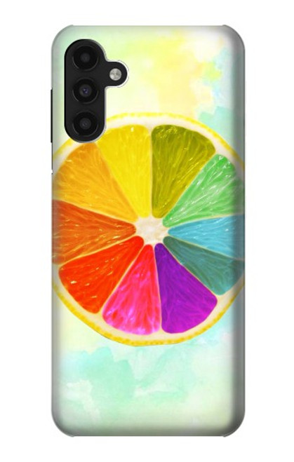 W3493 Colorful Lemon Hard Case and Leather Flip Case For Samsung Galaxy A13 4G