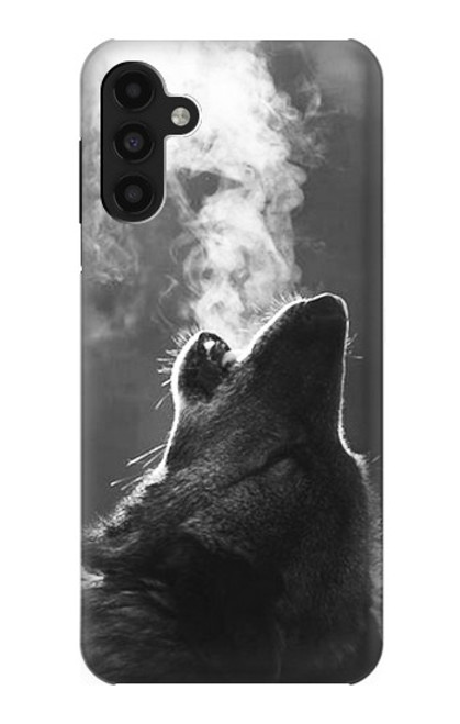 W3505 Wolf Howling Hard Case and Leather Flip Case For Samsung Galaxy A13 4G