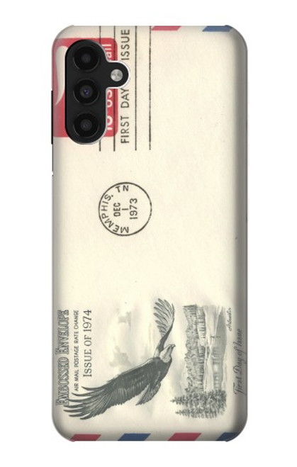 W3551 Vintage Airmail Envelope Art Hard Case and Leather Flip Case For Samsung Galaxy A13 4G