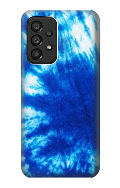 W1869 Tie Dye Blue Hard Case and Leather Flip Case For Samsung Galaxy A53 5G