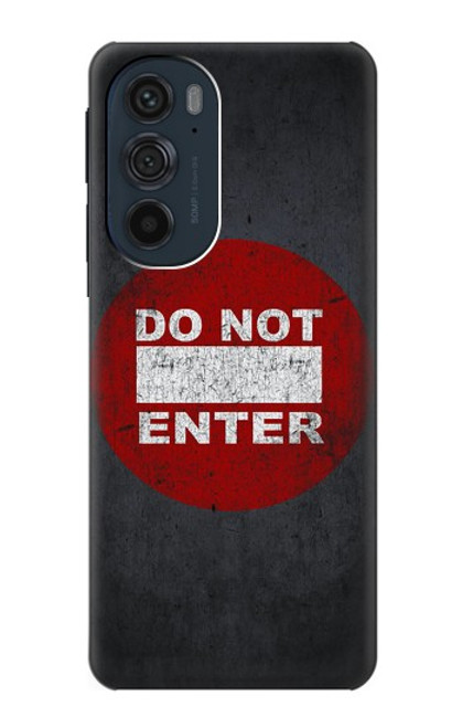 W3683 Do Not Enter Hard Case and Leather Flip Case For Motorola Edge 30 Pro