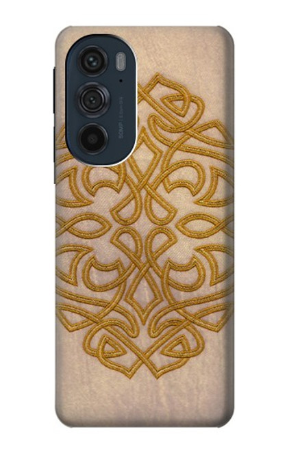 W3796 Celtic Knot Hard Case and Leather Flip Case For Motorola Edge 30 Pro