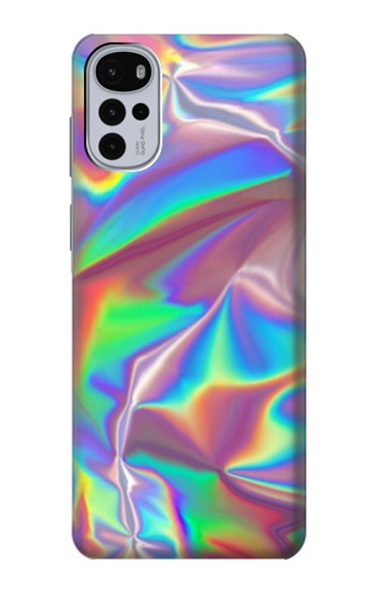 W3597 Holographic Photo Printed Hard Case and Leather Flip Case For Motorola Moto G22