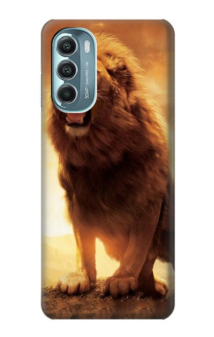 W1957 Lion Aslan Hard Case and Leather Flip Case For Motorola Moto G Stylus 5G (2022)