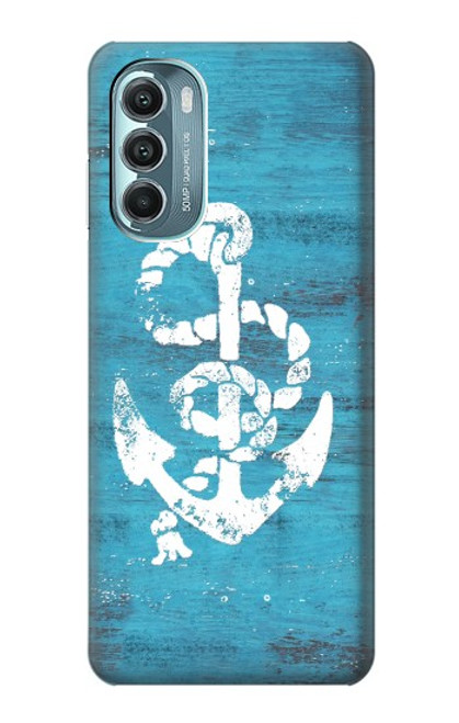 W3053 Marine Anchor Blue Hard Case and Leather Flip Case For Motorola Moto G Stylus 5G (2022)