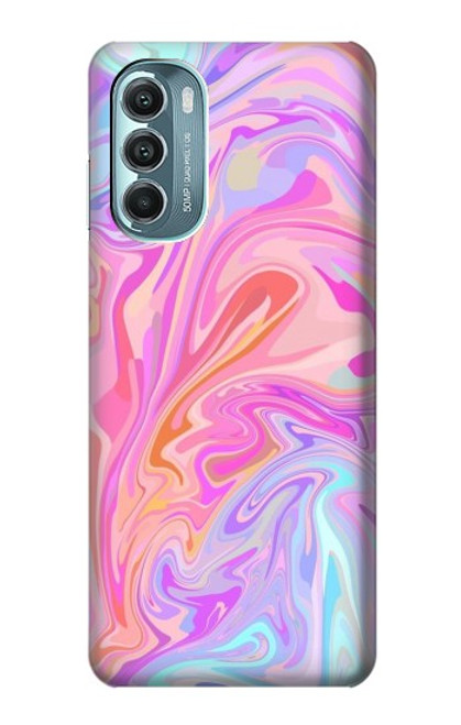 W3444 Digital Art Colorful Liquid Hard Case and Leather Flip Case For Motorola Moto G Stylus 5G (2022)