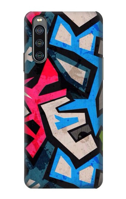 W3445 Graffiti Street Art Hard Case and Leather Flip Case For Sony Xperia 10 IV