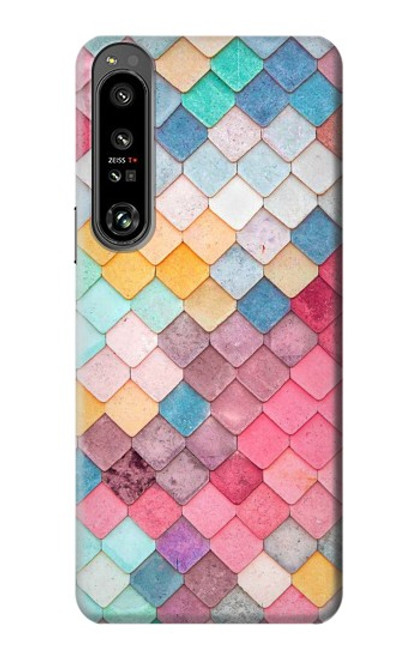 W2947 Candy Minimal Pastel Colors Hard Case and Leather Flip Case For Sony Xperia 1 IV