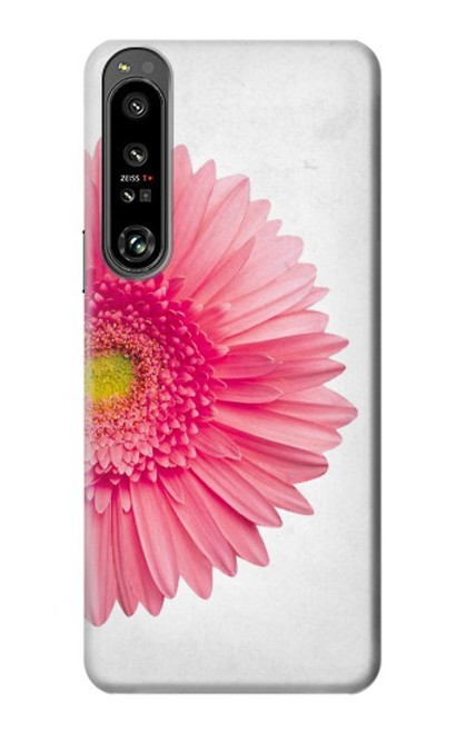 W3044 Vintage Pink Gerbera Daisy Hard Case and Leather Flip Case For Sony Xperia 1 IV