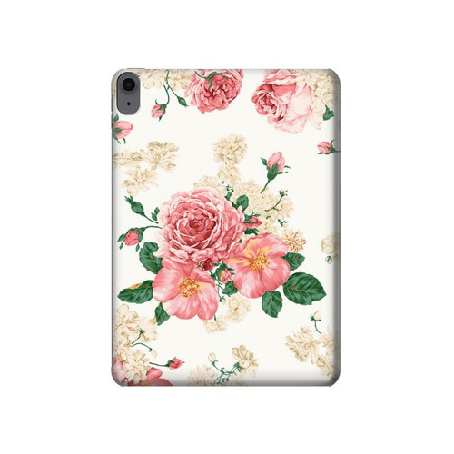 W1859 Rose Pattern Tablet Hard Case For iPad Air (2022, 2020), Air 11 (2024), Pro 11 (2022)