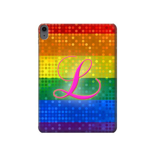 W2900 Rainbow LGBT Lesbian Pride Flag Tablet Hard Case For iPad Air (2022, 2020), Air 11 (2024), Pro 11 (2022)