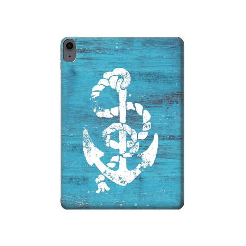 W3053 Marine Anchor Blue Tablet Hard Case For iPad Air (2022, 2020), Air 11 (2024), Pro 11 (2022)