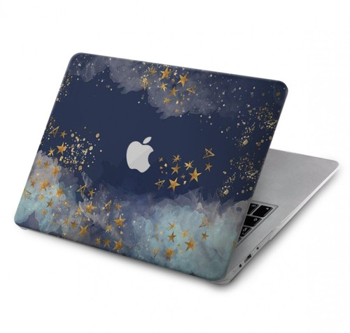 W3364 Gold Star Sky Hard Case Cover For MacBook Air 13″ (2022,2024) - A2681, A3113