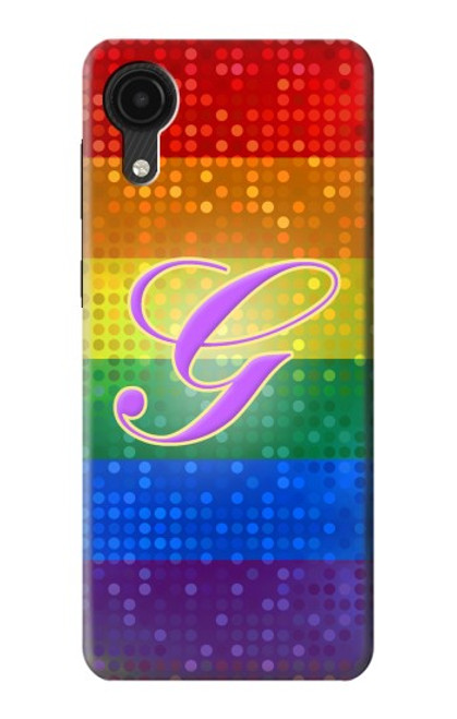 W2899 Rainbow LGBT Gay Pride Flag Hard Case and Leather Flip Case For Samsung Galaxy A03 Core