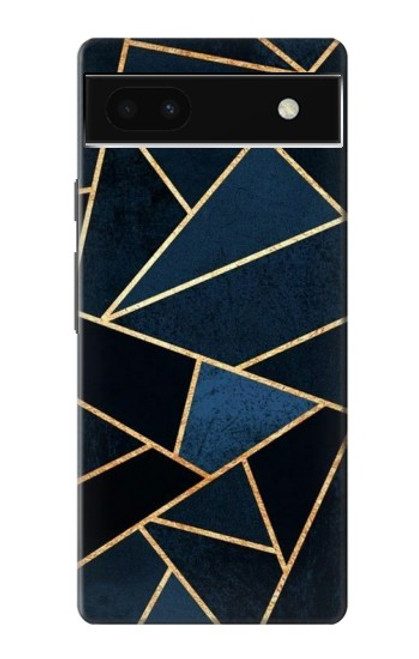 W3479 Navy Blue Graphic Art Hard Case and Leather Flip Case For Google Pixel 6a