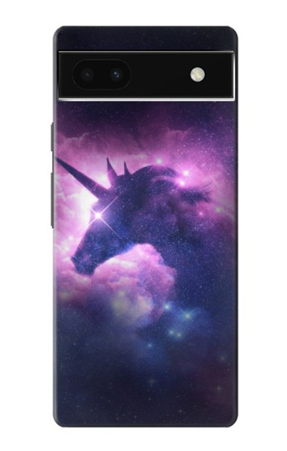 W3538 Unicorn Galaxy Hard Case and Leather Flip Case For Google Pixel 6a