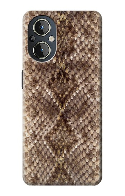 W2875 Rattle Snake Skin Graphic Printed Hard Case and Leather Flip Case For OnePlus Nord N20 5G