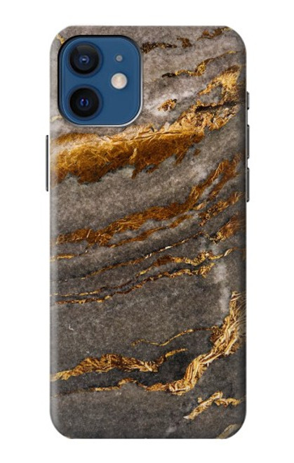 W3886 Gray Marble Rock Hard Case and Leather Flip Case For iPhone 12 mini