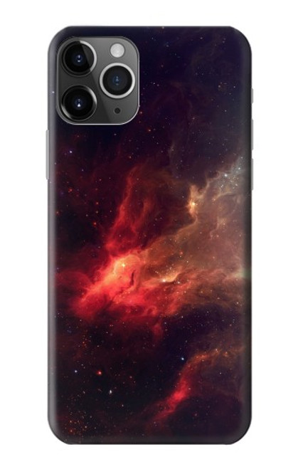 W3897 Red Nebula Space Hard Case and Leather Flip Case For iPhone 11 Pro