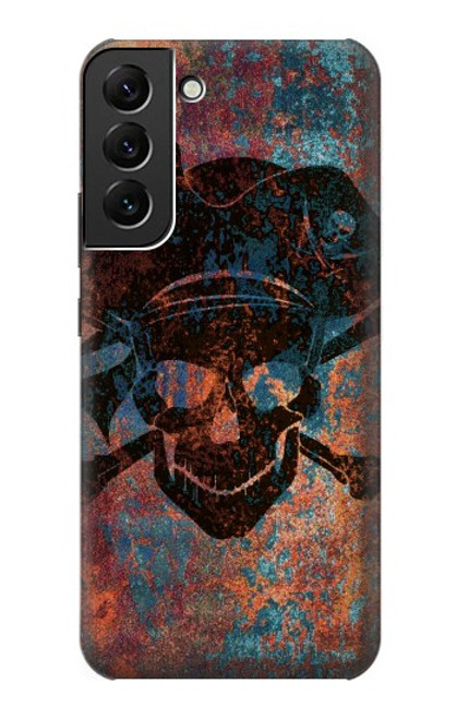 W3895 Pirate Skull Metal Hard Case and Leather Flip Case For Samsung Galaxy S22 Plus