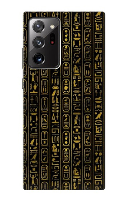 W3869 Ancient Egyptian Hieroglyphic Hard Case and Leather Flip Case For Samsung Galaxy Note 20 Ultra, Ultra 5G